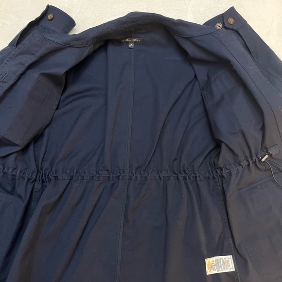 Brooks Brothers Women’s Navy Utility Jacket Size M | Button Front Belted Waist - Picture 8 of 14